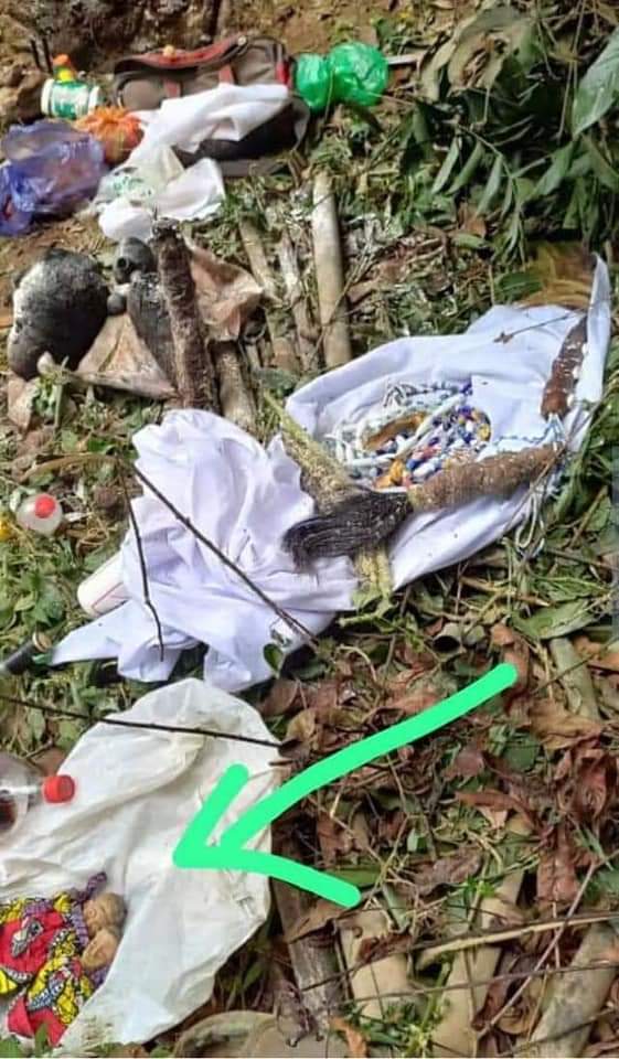 Maxewell's tweet photo. Les gens là font quoi dans nos forêts ? Qui les a amené à Okondja? #FaitsDivers #Gabon #Benin #Marabouts #Afrique #Envoutement #Sorcellerie https://t.co/fLC1uuaxdS
