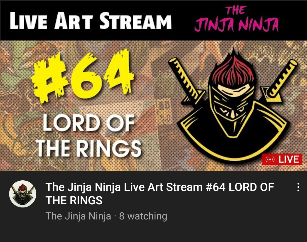 GNinjuh's tweet photo. ๐จ #TheJinjaNinja ๐ผ PRESENTS
๐ดLIVE #ArtStream #0064
#LordOfTheRings! #Gandalf!
๐@Jinja_Ninja_78
@revsully
@banditobane
@meg_an_leigh
#Sketching
#Painting
#ANTEComics
#TheCSFNation
@Makini1990
@MadsMamaBear
@MegatronDarth
@RoseMQueen1
@riotkitty1
https://t.co/cq6BuSfKw1 https://t.co/4JuzTP0bCG