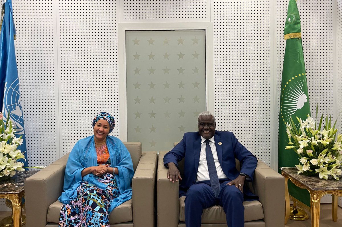 We cannot achieve sustainable development without Africa’s progress.

With <a href="/AUC_MoussaFaki/">Moussa Faki Mahamat</a>, we discussed the importance of transformative change and peace and security for the African continent. #TICAD8