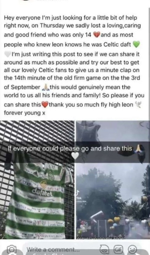 diehardtvfan06's tweet photo. Just lost a school friend please make this happen #flyhigh #LeonBrown #forever14 https://t.co/QQELLhOP1u