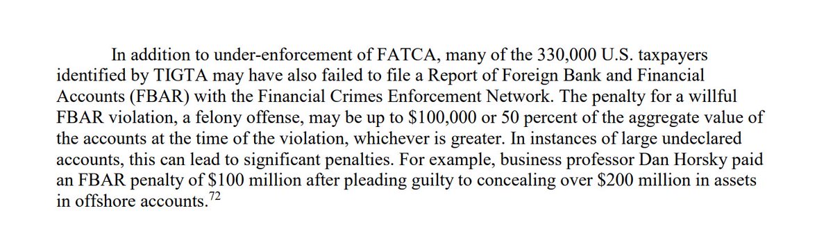 ExpatriationLaw's tweet image. Regardless of what's "said" today, this report from  Wyden Senate Finance Committee identifies as relevant to #offshore tax evasion (start pg. 17) : #Form5471, #Form8938, #Form3520, #FBAR and #FATCA IGAs. Non-USness will be subject to increased scrutiny. finance.senate.gov/imo/media/doc/…