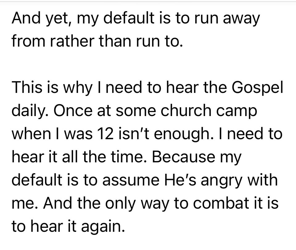GregLhamon's tweet photo. Why I need to hear the #gospel daily. (5 of 6) https://t.co/kKkoDXJPtW