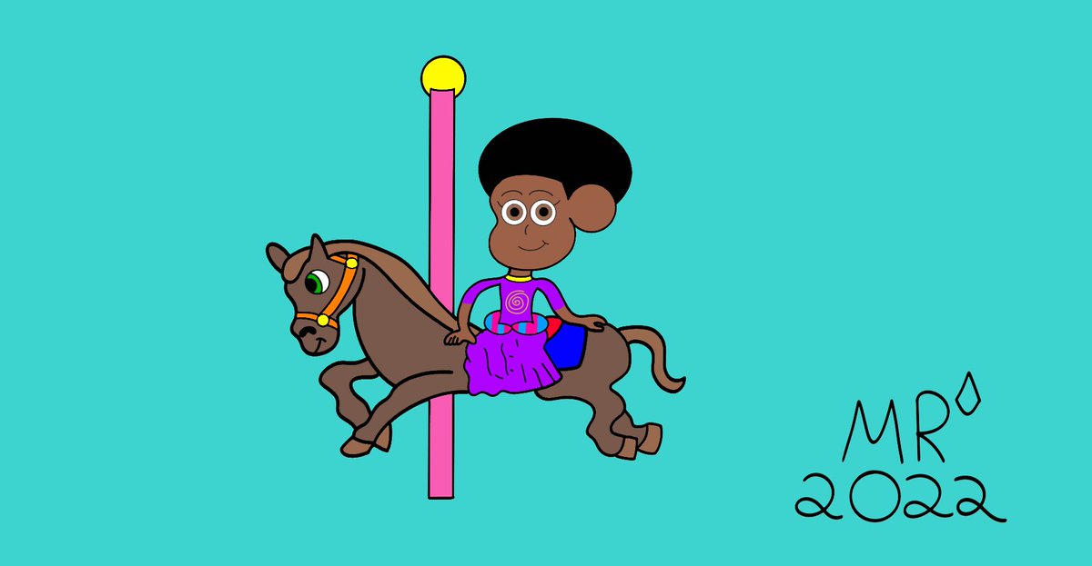 Matthew54105904's tweet photo. Here are part 2 of my set of drawings showing Mattie riding on a carousel ๐๐๐๐ #carouselart #OC #originialcharacter https://t.co/Lv0rZOldlT