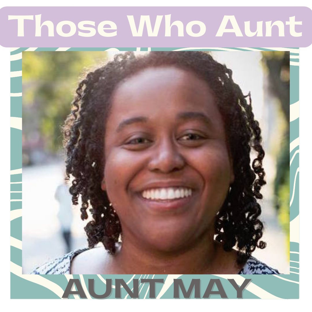 We have fellowship w/ Aunt May & our talk spans Dwight Yoakurt, Beyond Jesus, calling the FBI, oontsy foontsy, a 6th sense 4 toes, turnstiles, & Sinbad at orientation. Aunt May is the lovely Eva Lewis. Eva performs @WITimprov & has worked as an attorney &grassroots organizer.