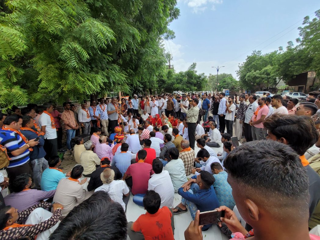 ParmarMansharam's tweet photo. आज NSUI के द्वारा मारवाड़ जंक्शन में पाकिस्तान जिंदाबाद के नारे लगाने के विरुद्ध पाली में धरना प्रदर्शन ज्ञापन दिया गया। https://t.co/tEiaUksqlz