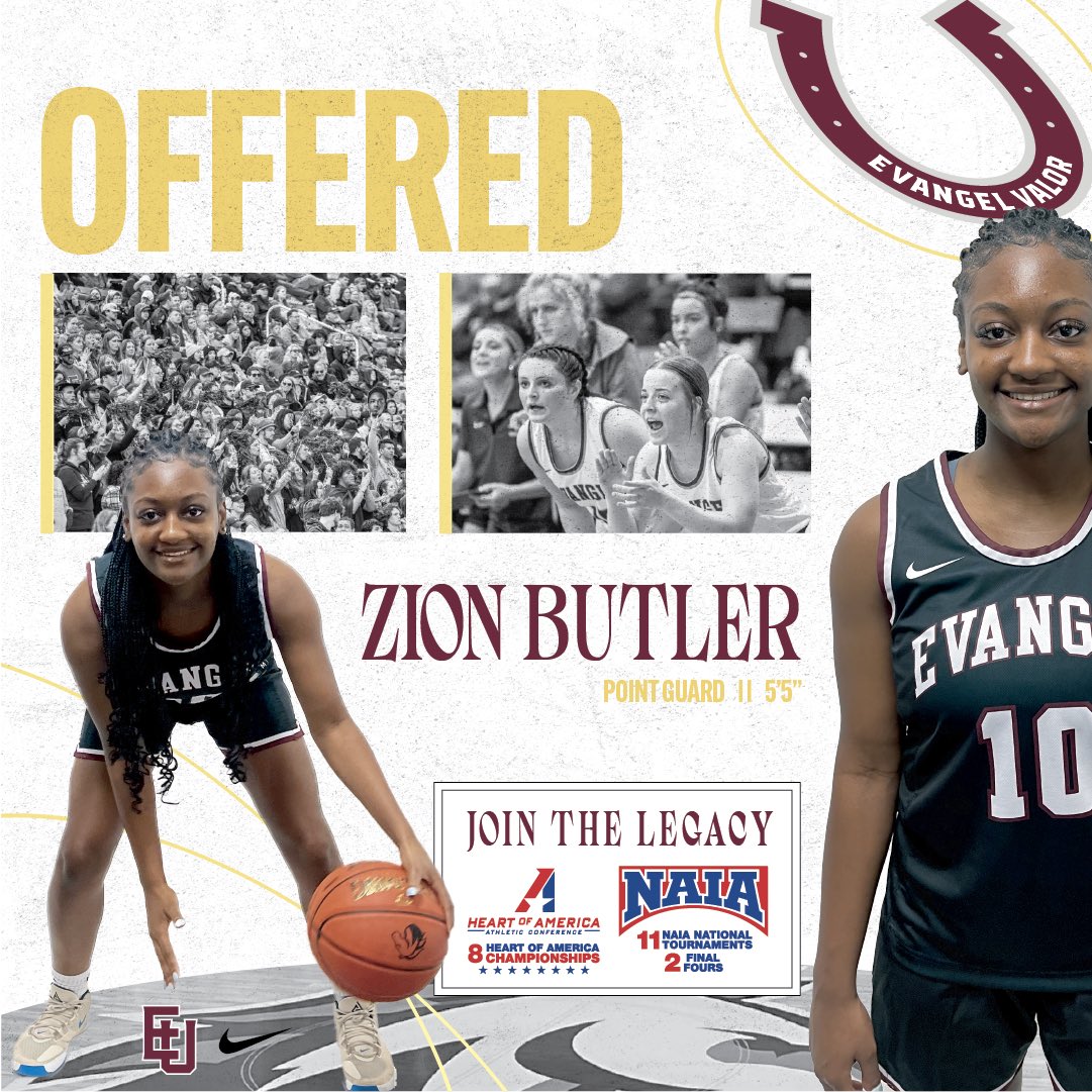 Thank you to coach Beverley and the staff of Evangel University, and i’m thankful to have receive my first offer.