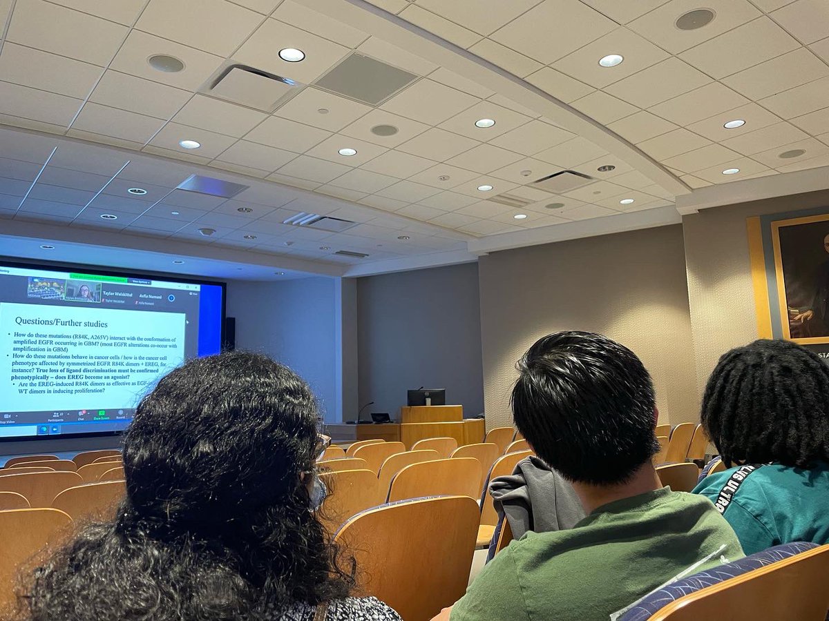 mayomstp's tweet photo. At our weekly Friday journal club, @MylanBlomquist gave a great presentation with faculty discussant Dr. Sarkaria on EGFR in glioblastoma #gbm #neuro #cancer #arizona #doubledocs https://t.co/k2deKkLfqW