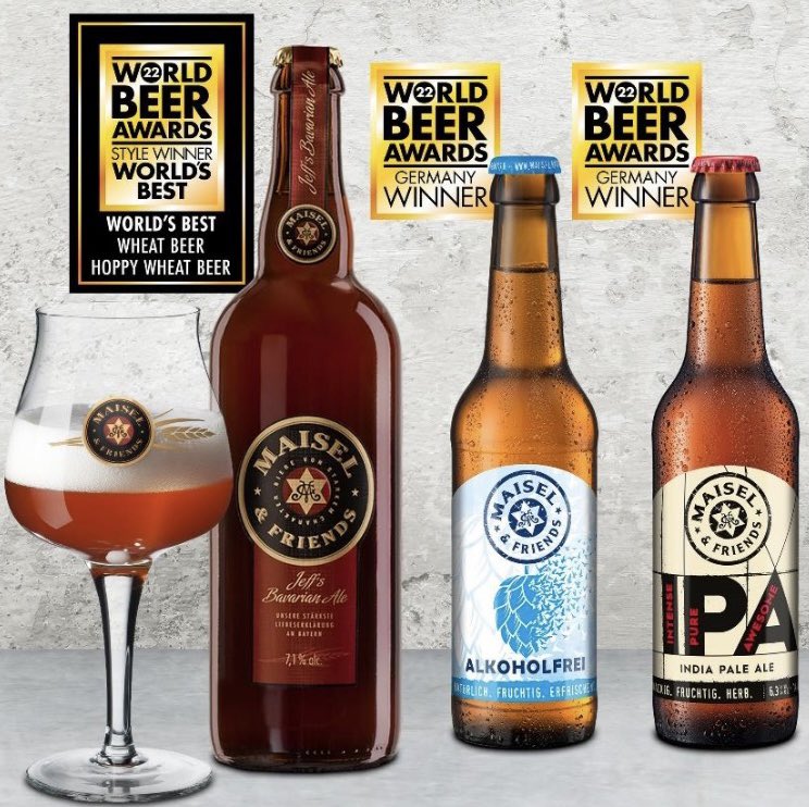 Bestes deutsches Alkoholfrei und #IPA  - dazu weltbestes hopfenbetontes Weissbier, wenn man der ehrenwerten Jury des #Worldbeerawards Glauben schenken mag! (Was wir selbstredend tun!)