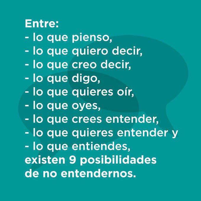 Para entender la dificultad de la comunicación