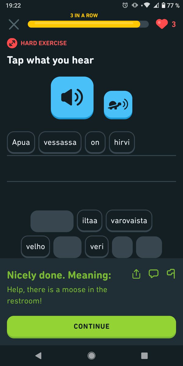 Ich fühle mich langsam für alle Lebenslagen vorbereitet...
