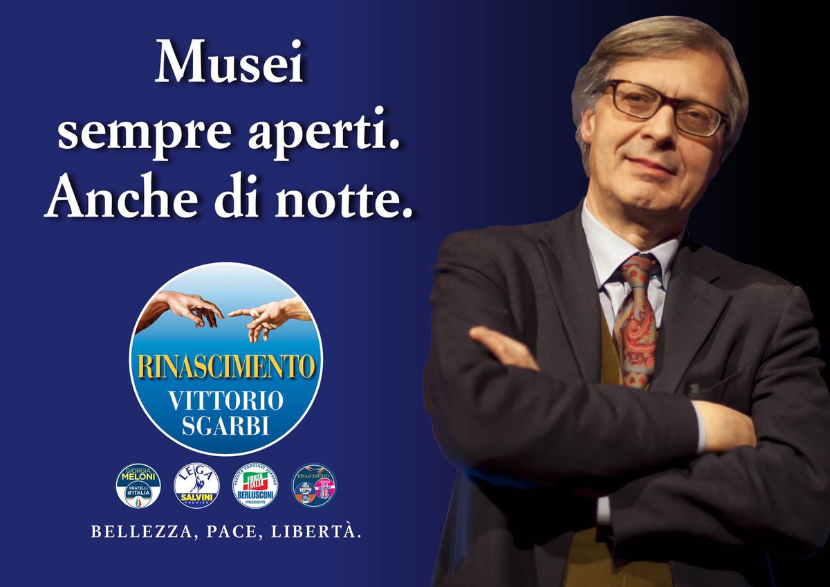 VittorioSgarbi's tweet photo. #bologna #senato #politiche2022 
Sono l’unico in grado di fare in modo che Bologna venga riconosciuta per quello che davvero è, una capitale mondiale della cultura. Questa città deve essere al pari di Roma e Firenze. @stampasgarbi https://t.co/CG5l9hwakE