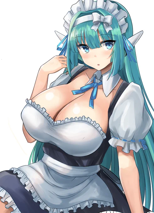 夏向けのメイド服着て貰った 