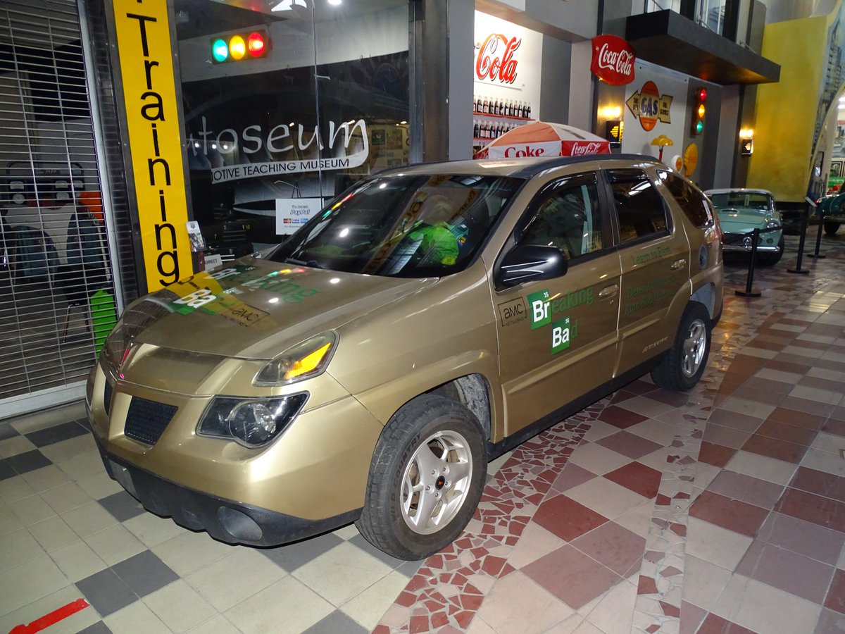 StripeyMiata's tweet photo. Dezerland Park Breaking Bad #dezerland #BreakingBad #pontiacaztek https://t.co/8y9cFuijIE