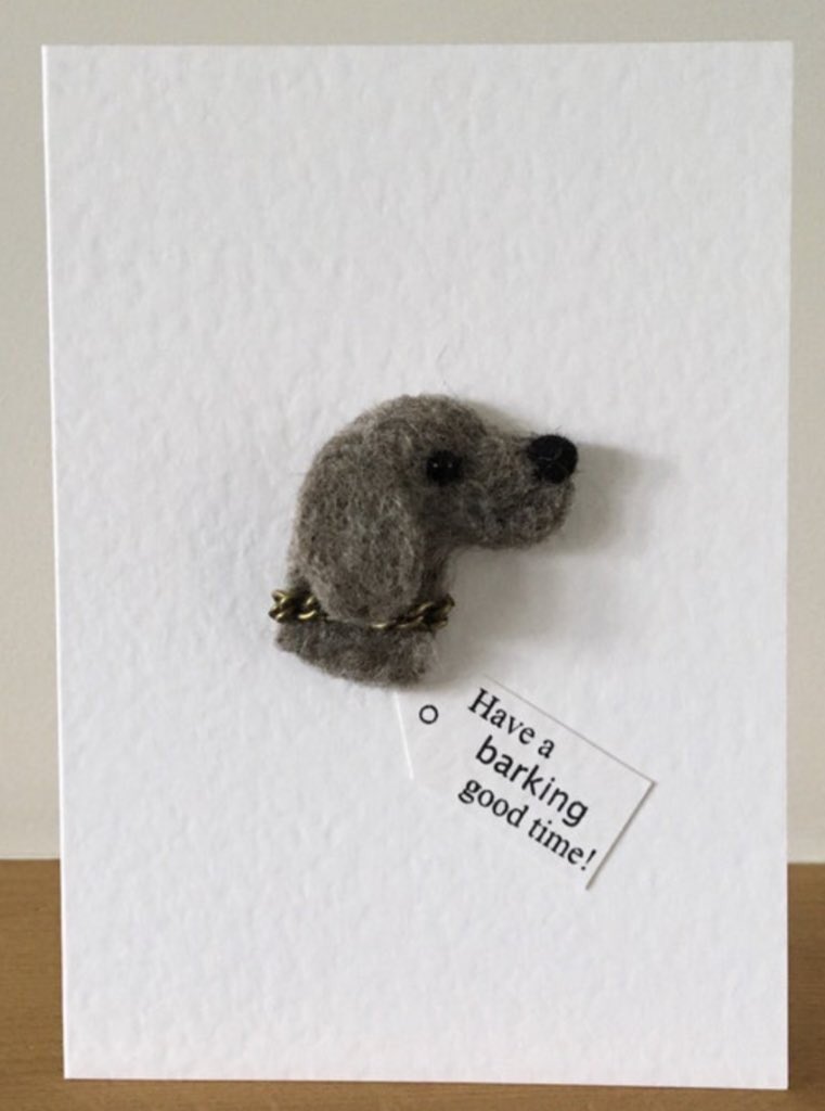 LoobyFelts's tweet photo. Cute Baby dog greetings cards. These needle felted fun cards can be found in my little #etsyshop https://t.co/R2ZFq6Df2y https://t.co/NzoQYBCUtC