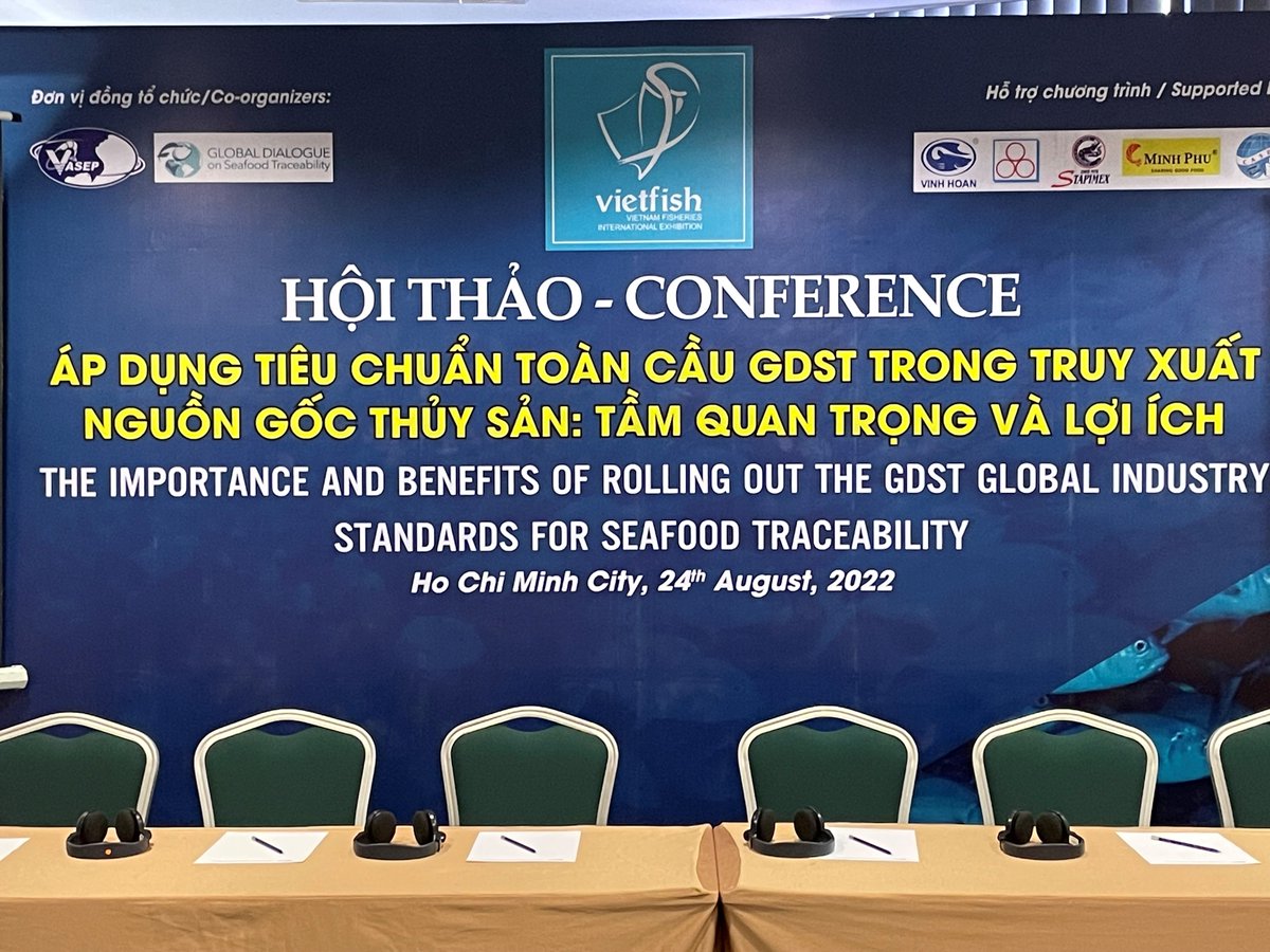 TheGDST's tweet photo. A huge thanks to all who joined #vietfish session, August 24th on the importance of the GDST standards for #seafoodtraceability and to our wonderful moderators from VASEP and presenters from 
@ASC, @GSA, @SeaDelight, @thaiuniongroup, and @fishhuw ! https://t.co/Ya98WuBDOw