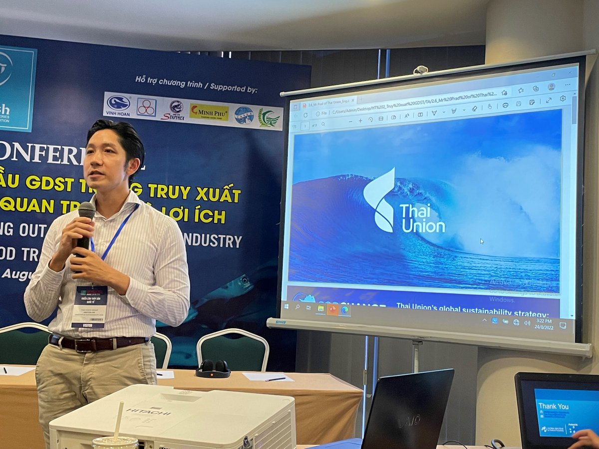 TheGDST's tweet photo. A huge thanks to all who joined #vietfish session, August 24th on the importance of the GDST standards for #seafoodtraceability and to our wonderful moderators from VASEP and presenters from 
@ASC, @GSA, @SeaDelight, @thaiuniongroup, and @fishhuw ! https://t.co/Ya98WuBDOw