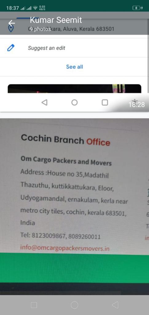 seemitraj's tweet photo. @TheKeralaPolice some people are doing fraud in ernakulam in the name of om transport corporation. Recently they did fraud with me also. Please take action against them . https://t.co/nI3DOXX6m9