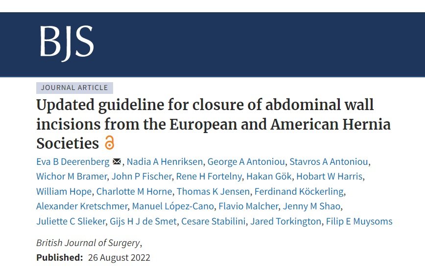 European Hernia Society (@eurohernias) on Twitter photo It's OUT!! Updated guideline for closure of abdominal wall incisions from the @EuroHerniaS and <a href="/AmericanHernia/">American Hernia Society</a>
➡️ bit.ly/3ASaFp6
#HerniaGuidelines #AWSurgery #HerniaPrevention #HerniaSurgery #HerniaFriends #SoMe4Surgery #OpenAccess It's OUT!! Updated guideline for closure of abdominal wall incisions from the @EuroHerniaS and <a href="/AmericanHernia/">American Hernia Society</a>
➡️ bit.ly/3ASaFp6
#HerniaGuidelines #AWSurgery #HerniaPrevention #HerniaSurgery #HerniaFriends #SoMe4Surgery #OpenAccess
