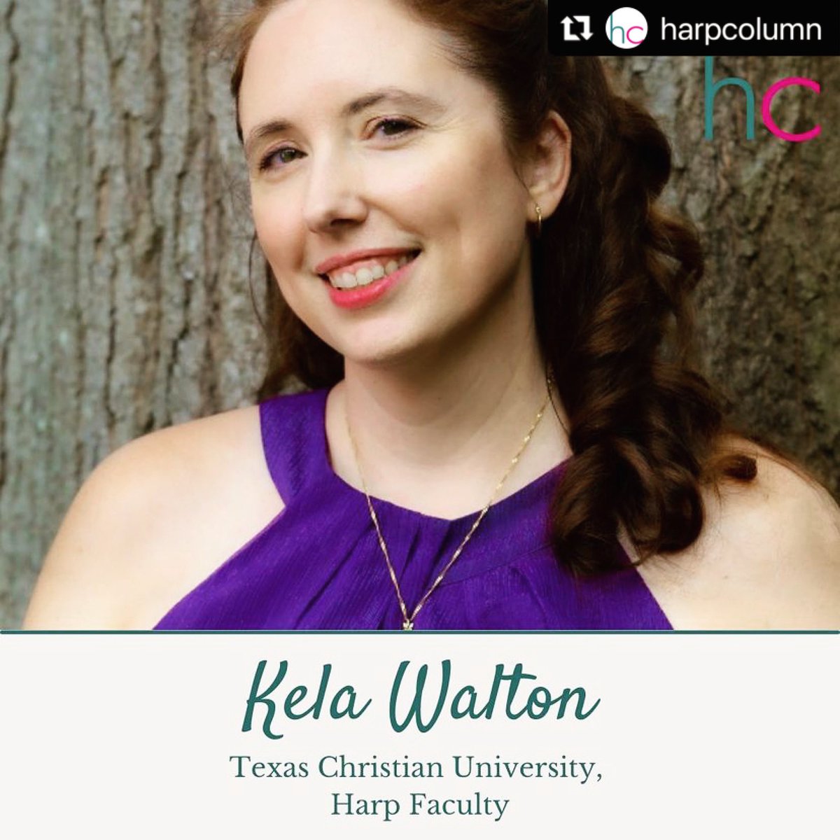 KelaHarp's tweet photo. Thanks @Harp_Column for the Q&amp;A about #harp @TCU_Music! https://t.co/xM9eatszwp https://t.co/ReyRyAvw7d