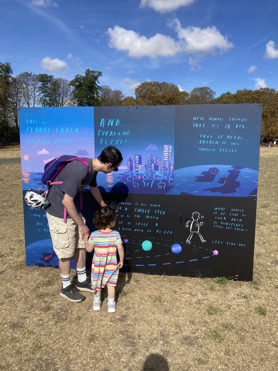 nallaway's tweet photo. From the Sun to Pluto on our first proper family cycle ride @ourplaceearth #solarsystemtrail #cambridgesolarsystem #ourplaceinspace https://t.co/Q6PJNCoooB