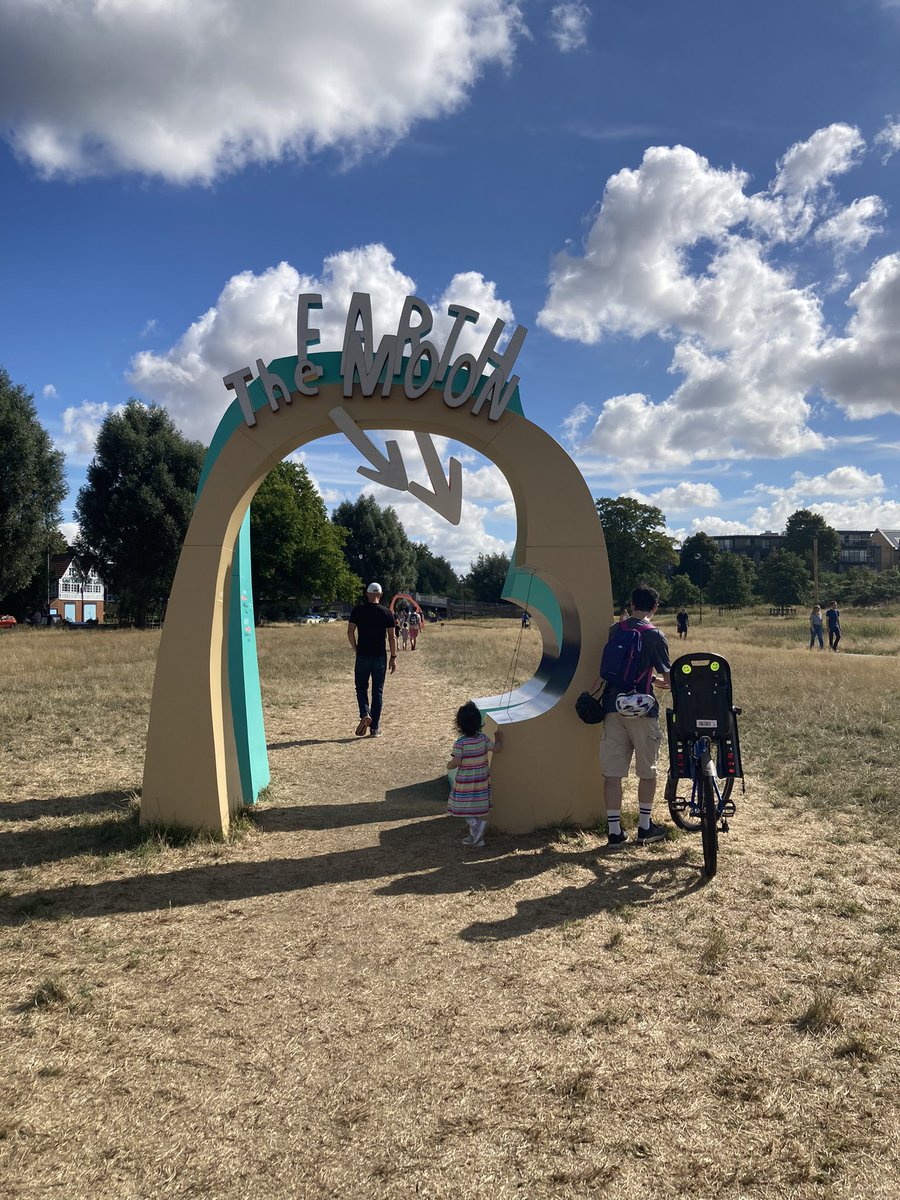 nallaway's tweet photo. From the Sun to Pluto on our first proper family cycle ride @ourplaceearth #solarsystemtrail #cambridgesolarsystem #ourplaceinspace https://t.co/Q6PJNCoooB