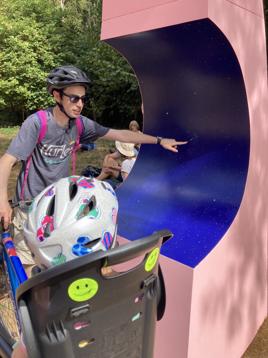 nallaway's tweet photo. From the Sun to Pluto on our first proper family cycle ride @ourplaceearth #solarsystemtrail #cambridgesolarsystem #ourplaceinspace https://t.co/Q6PJNCoooB