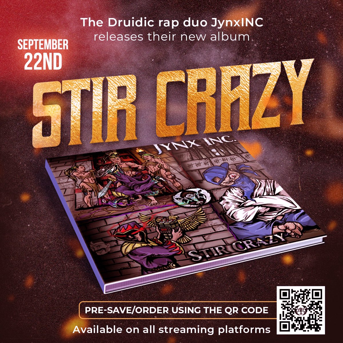 VThiphop's tweet photo. It’s been in the furnace for a long time and finally our album is dropping in September produced by @StirCrazyMusic mixed and mastered by @Intrinzik6T7 and featuring an array of talent!
#undergroundhiphop #VTHH #timetravel #occult https://t.co/iaF1YN49qT