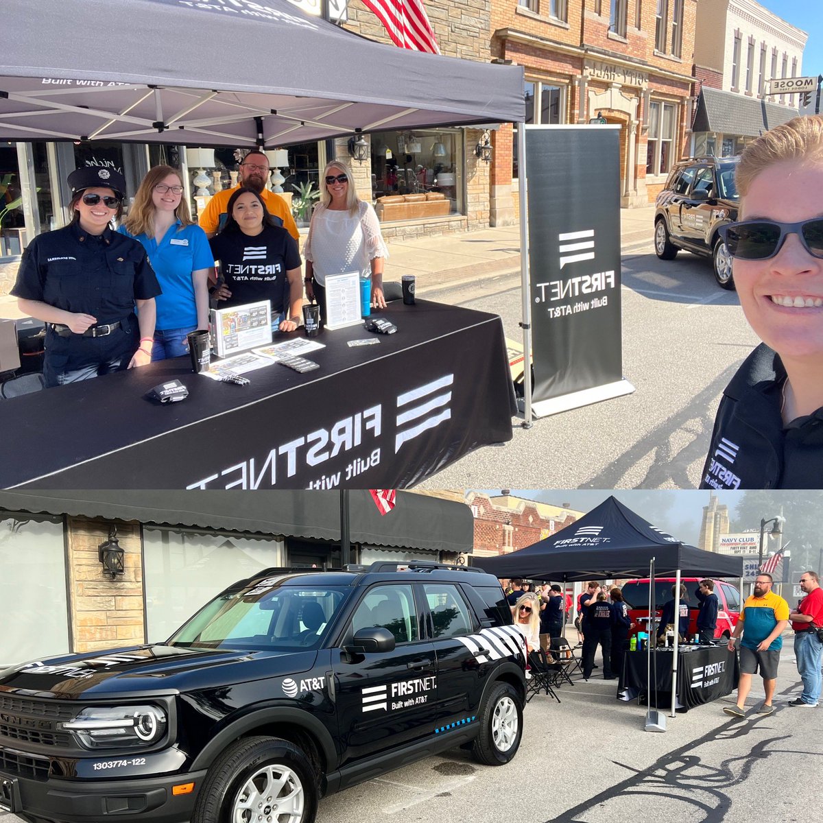TabithaSizemo14's tweet photo. #FirstNet Supporting our First
Responders at the Ultimate First
Responders Event In New Haven,
Indiana. What an amazing day! 🎉🥳
#FirstNet &amp; Family #SupportourFR
@soards @dianaotis
@BrianWest_GLM @GreaterLakesMkt @theeastregion @FirstNet https://t.co/mqMyF9Q22m