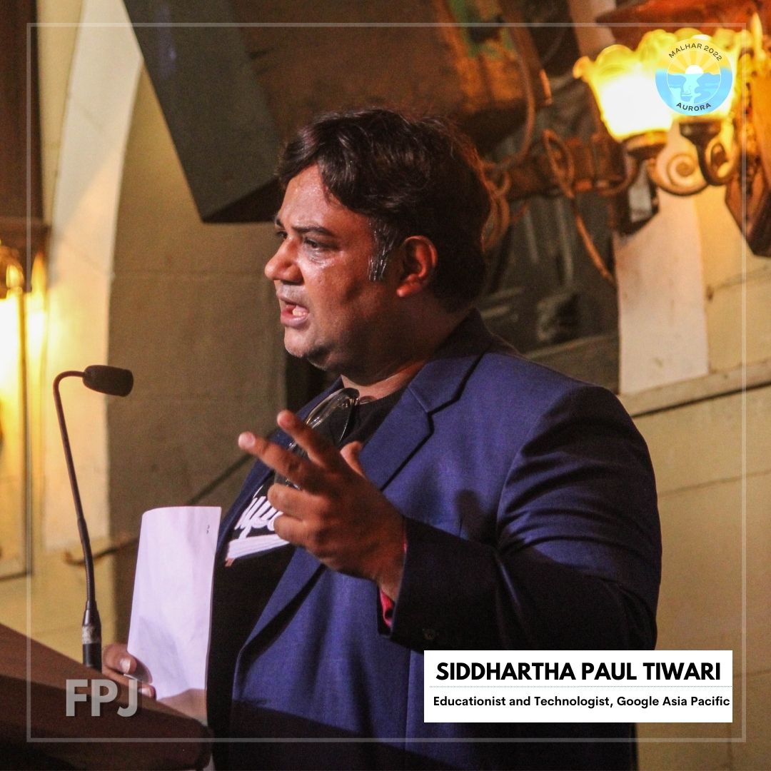 Siddhartha Paul Tiwari at St Xavier's #MalharConclave2022 for an interactive session.

#TogetherWeTranscend #malhar #stxavierscollege #malhar2022 #madeofxaviers #aurora #India  #malharaurora #Mumbai #MumbaiNews #Event #Students #SiddharthaPaulTiwari #GoogleAsiaPacific #Singapore