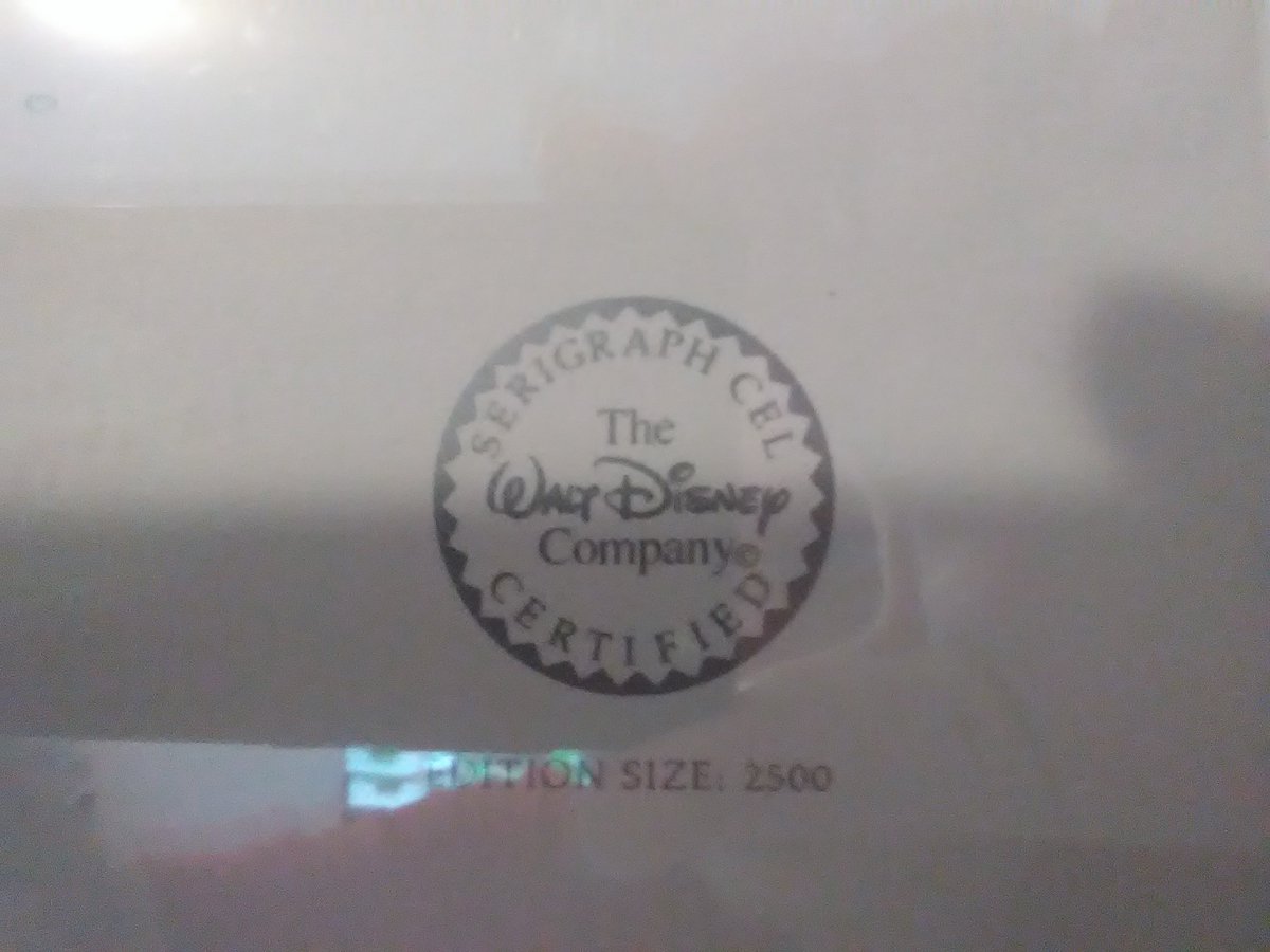 ThePolishArtist's tweet image. My final 30th birthday present just arrived in the mail and it&apos;s a biggie!! 😳

#Disney 
#AnimationCel #SerigraphCel