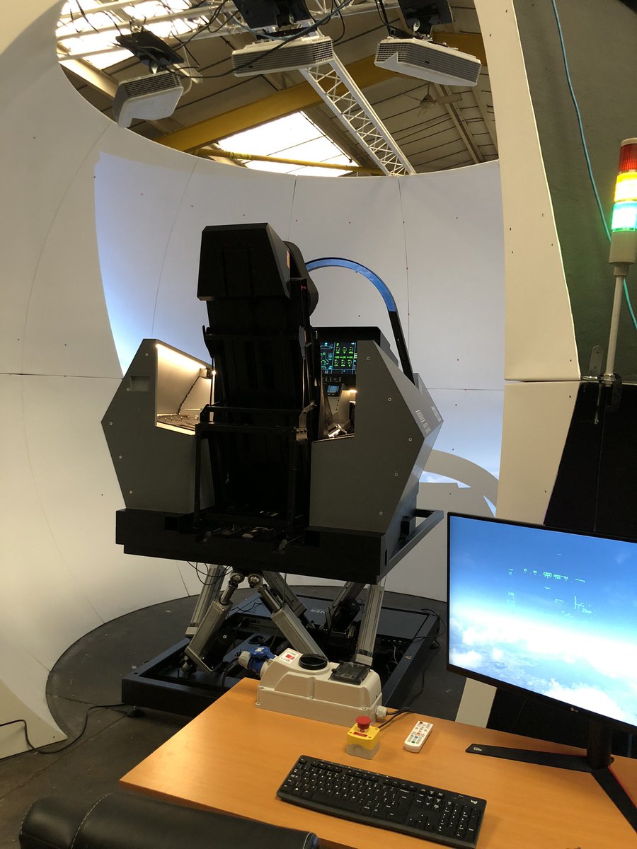 FSimulators's tweet image. F-35 Fighter Simulator on 6DOF Motion Platform in a 4m Dome Visual Projection System being readied for shipping.