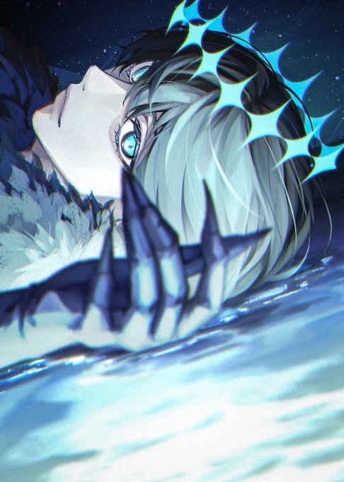 「blue eyes starry sky」 illustration images(Latest)｜21pages