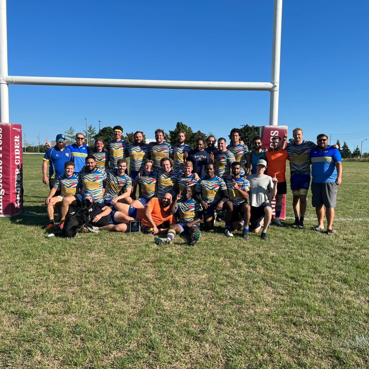 BrianNS's tweet photo. Balmy Beach Men's Rugby win the TRU 1 Plate today 55 to 14 over Brampton! Well done boys! #UTB https://t.co/qOKuueigLE