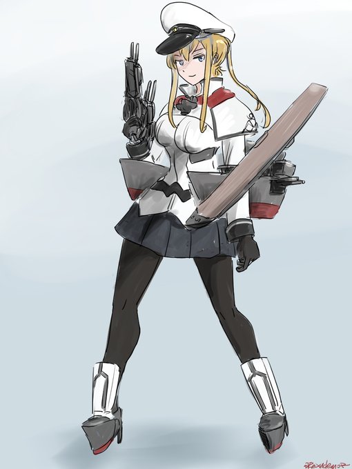 #艦これ版深夜の真剣お絵描き60分一本勝負#艦これ版真剣お絵描き60分一本勝負_20220828格ゲーの立ち絵風にしてみた 