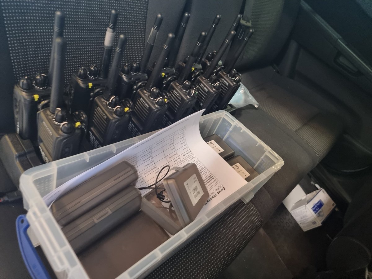 SJA_DConlon's tweet photo. @stjohnambulance #OperationalCommander life today. 
Getting to the hub early to pack all the equipment and radios we need for today's event and getting it to site ready for the first aiders to arrive. https://t.co/epYOGJ050W