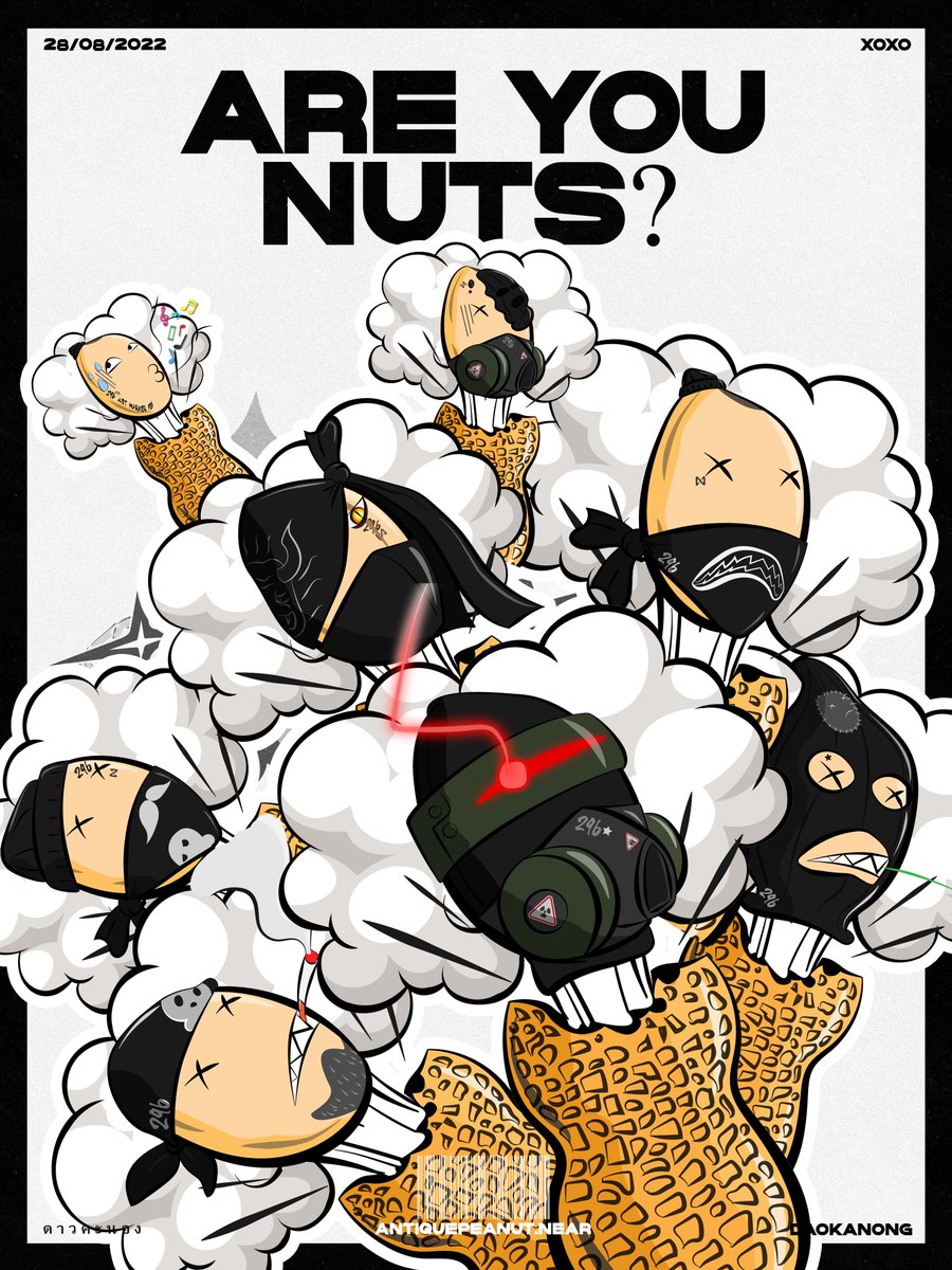 🔥Are You Nuts? [Dao Kanong Project] Sold Out!!!🔥
Thank you for all support🙏

There's more DaoKanong Gang who are waiting to rob you!!

See you again on 1 September 2022

"There's nowhere we can't rob!"

#DAOKANONG
#nftcollectors #PARASnft 
#NFTCommunity #NFTTHAILAND #NFTJPN