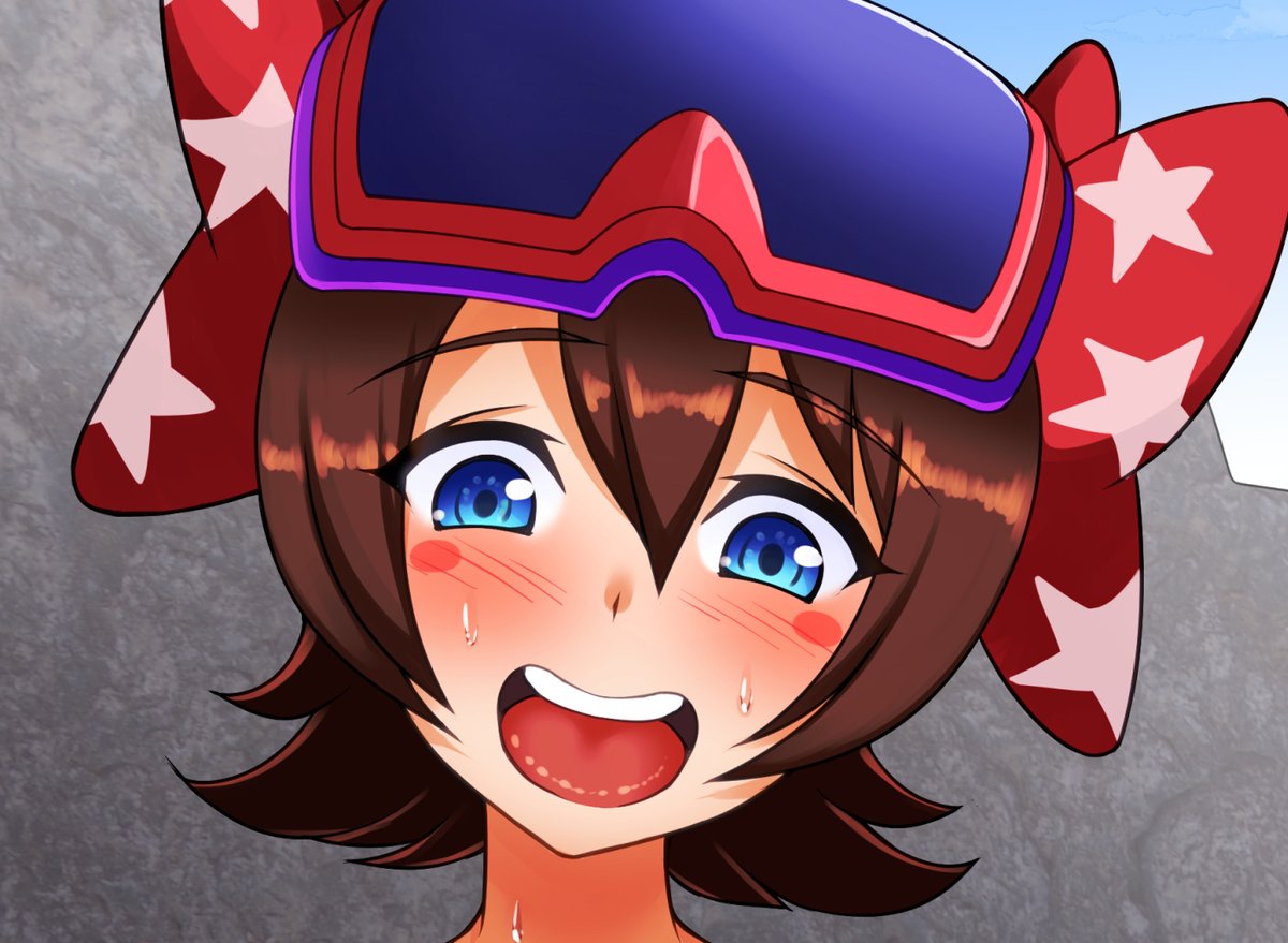 お題箱より、海に来たブエルちゃんと…な絵です
https://t.co/f0zO4SIXek 