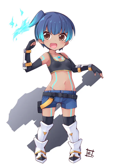 大変貴重なへそ出し枠ですも 