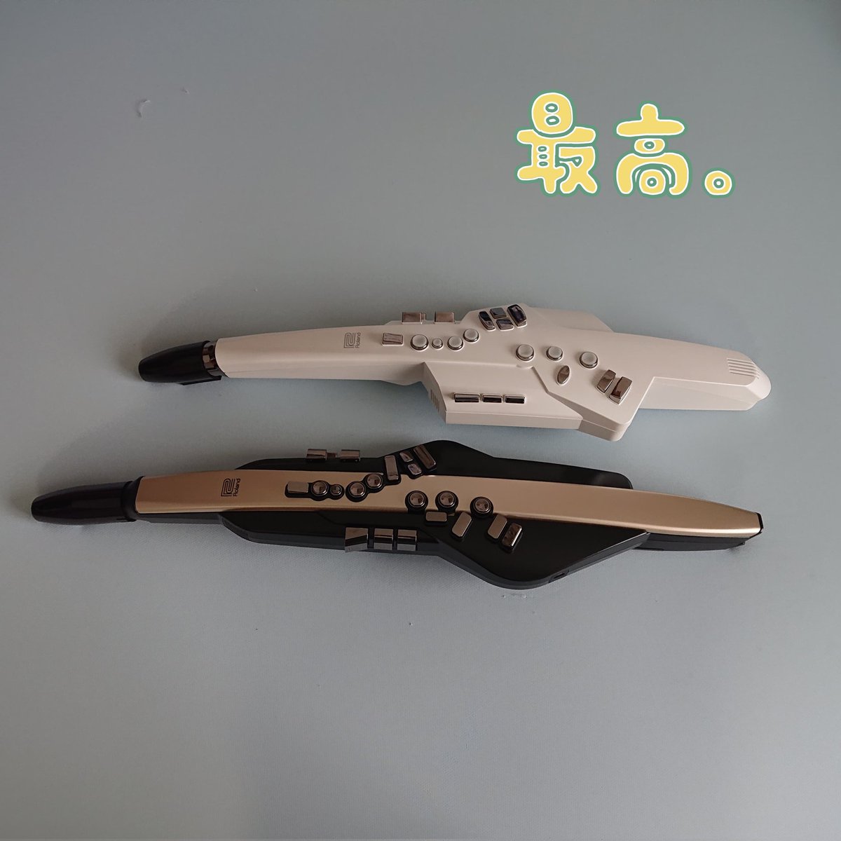 fif8792f's tweet photo. 所持してるエアロフォン2機種
AE10(上)とAE20SC(下)
#ローランド
#エアロフォン
#AE10
#AE20SC https://t.co/vaJ7Pf5bZy