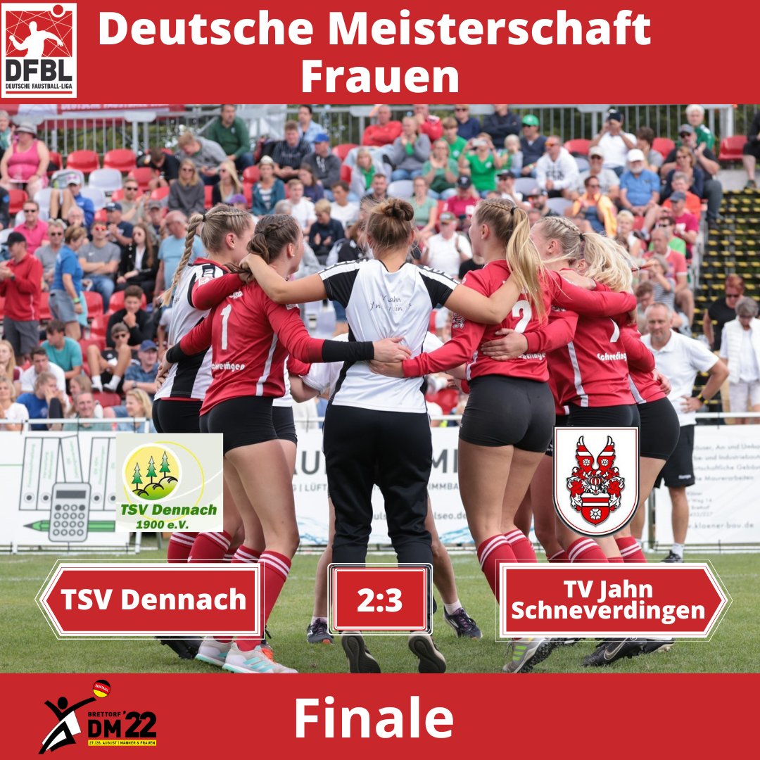faustball_de's tweet photo. TV Jahn Schneverdingen gewinnt in einem packenden Finale mit 3:2 gegen den TSV Dennach und holt sich den 🏆
https://t.co/v7CYPZeVVB
#faustball #fistball #punhobol #sport #team #sports #dfbl #brettorf #faustballdm22 📸 DFBL/den Dulk https://t.co/09cgJQa4LJ