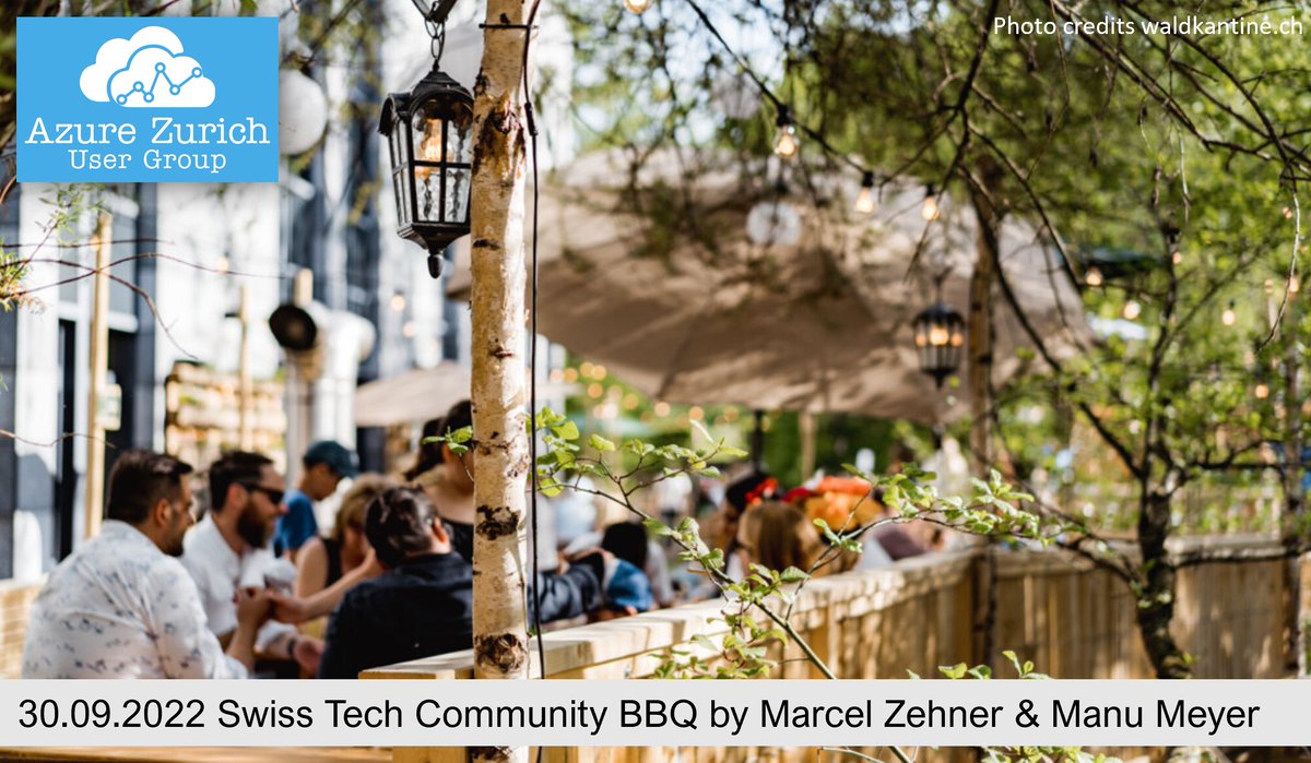 Remember the "Swiss Tech Community BBQ by <a href="/marcelzehner/">Marcel Zehner | RD & MVP</a> &amp; <a href="/manumeyer1/">Manuel Meyer</a>" from 2021. It is happening again! Get your ticket now! Seats are limited: meetup.com/de-DE/microsof…