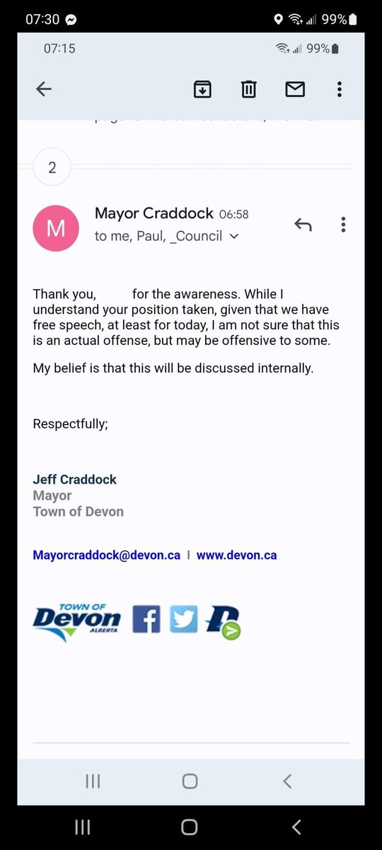 Corsham's tweet image. Meanwhile, in Devon, AB a councillor and Mayor share their thoughts.