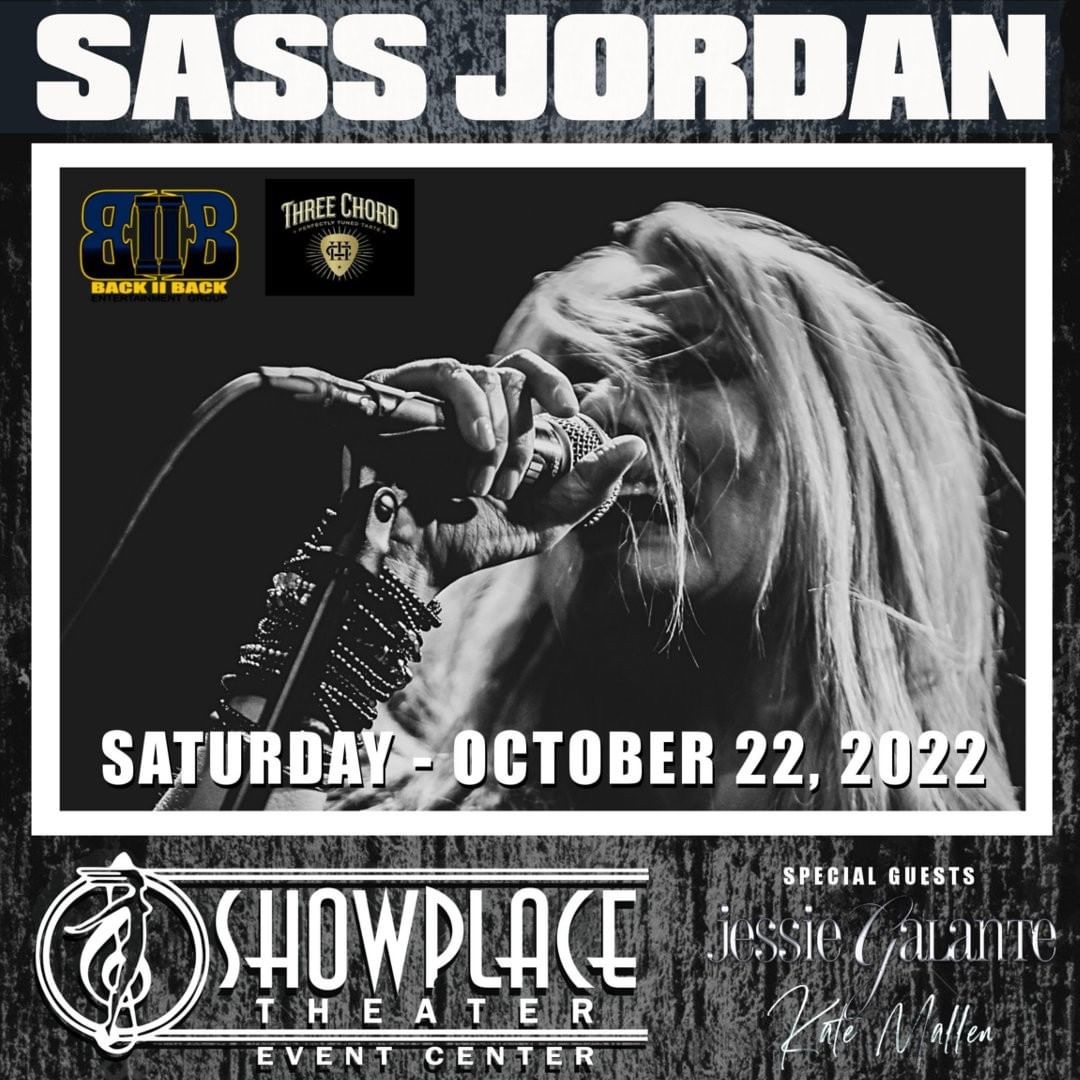 I am thrilled to share that I'll be support for Sass Jordan and excited to announce that joining me on stage are good friends and the dynamic musicianships of Rishon Odel Northington, Elton Hough & Michael Hund! I hope to see you all there! Love, Jessie theshowplacetheater.com