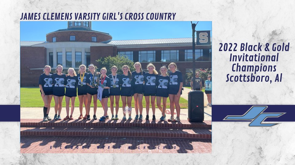 Congrats to <a href="/JamesClemensXC/">JCXC</a> Varsity Girl's Black &amp; Gold INvitational Champions.