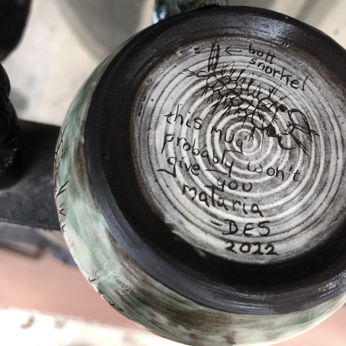 Mosquito larvae mug fresh outta the glaze kiln #InverteFest