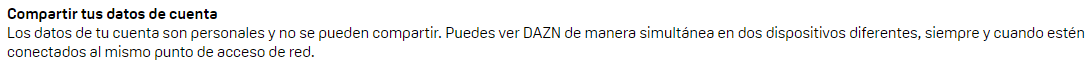 josuered's tweet photo. Oye @DAZN_ES @DAZN_ES_Help Estoy mirando las condiciones del servicio y no veo la cláusula que ponga que no puedo ver la emisión en dos dispositivos que no compartan punto de red.
¿Es un error vuestro o mío por contratar vuestro servicio? https://t.co/ddGM5VuPRv