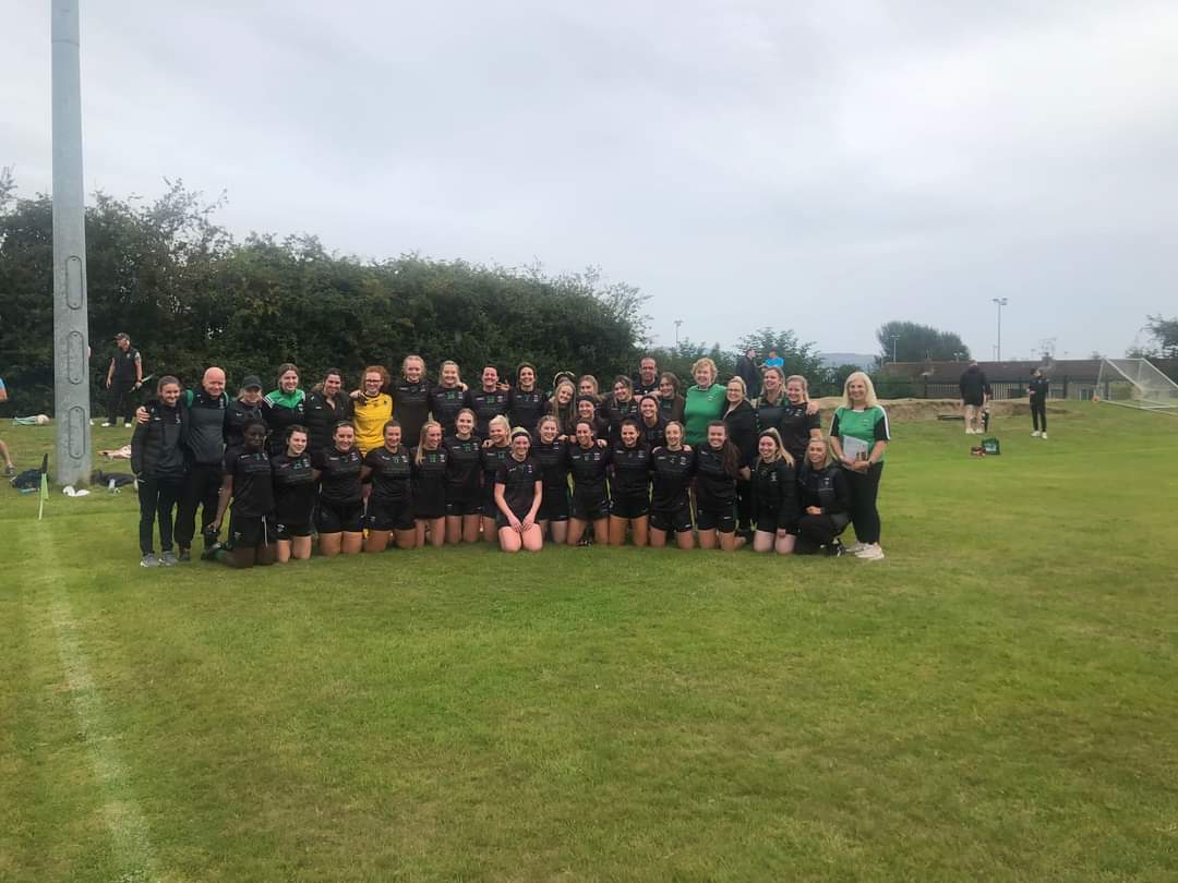 DYoungIrelands's tweet photo. What a great &amp; proud day!  Our Ladies beat Cuchullain Gaels in Junior Championship at Pairc Eire Og with a scoreline of 5-12 to 3-10. Support was incredible. 
Barry,we know you are so proud today.
Well done to all of you for making this happen.💚🖤#YIGH https://t.co/Jr1S9hEFlu