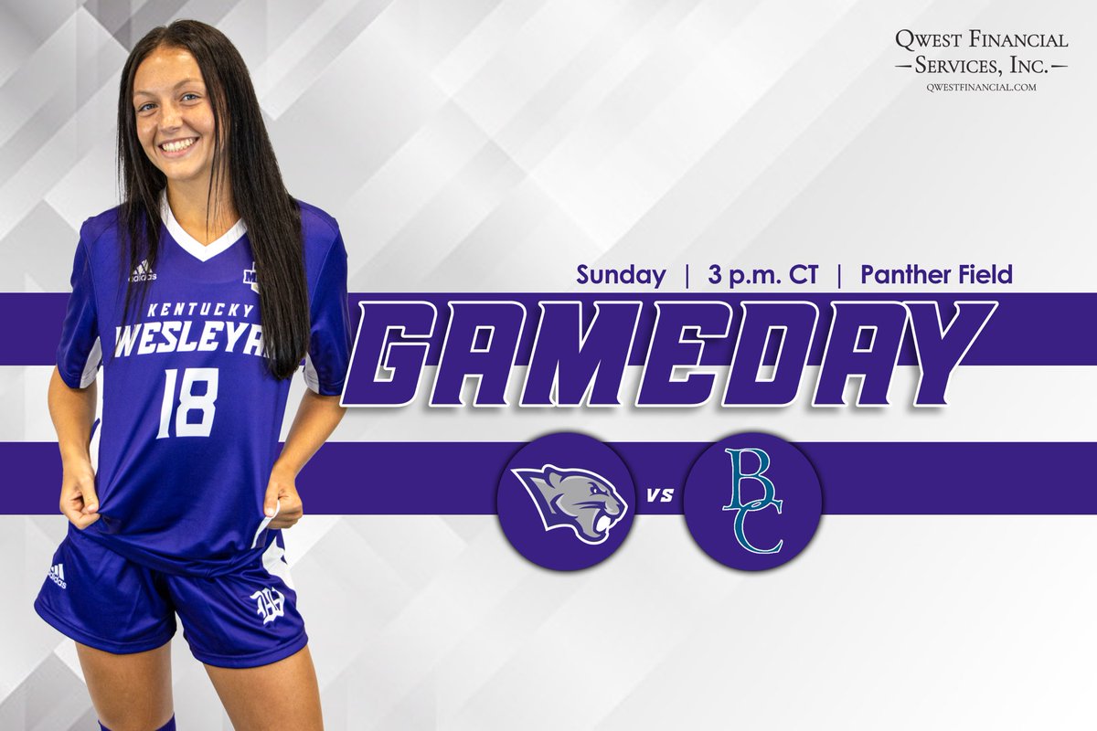 Sunday afternoon soccer > any other plans you had 🐾 

🆚 Berea
🏟 Panther Field
🕒 3 PM
🔗 portal.stretchinternet.com/kwc/

#OneTeamWesleyan | #ForTheW