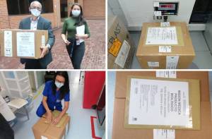R_Malmierca's tweet photo. Desde #Colombia llega donativo de piel para atención de pacientes con quemaduras tras el incendio en base supertanqueros de #Matanzas. La belleza de la solidaridad siempre se impondrá al odio. #CubaNoEstaSola #NoMasBloqueo @MINCEX_CUBA https://t.co/dPpF8jNY6q