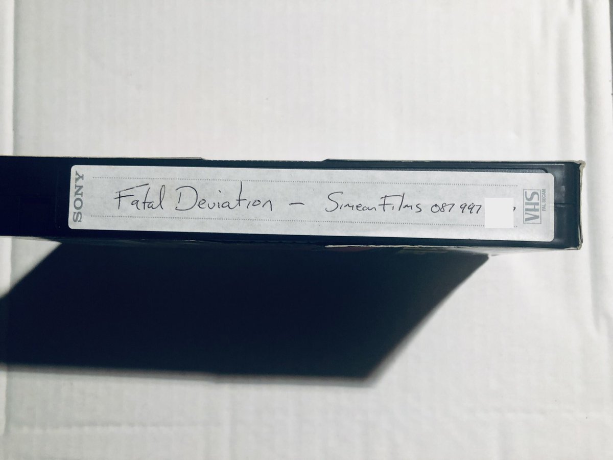 DoubleZCreative's tweet photo. There is a very good chance that this VHS tape is ground zero for the cult of #FatalDeviation (Mick went to school with the director Simon and he gave us a copy shortly after it was made and well…the rest is history) https://t.co/KTWgwu9PNr